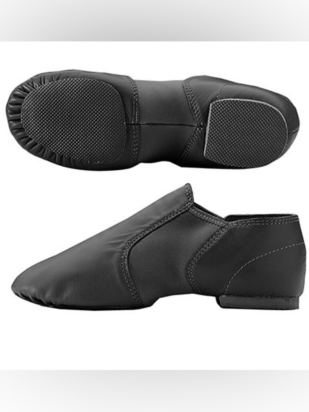 Dance Class Black Slip-On Jazz Shoe - Adult size 7